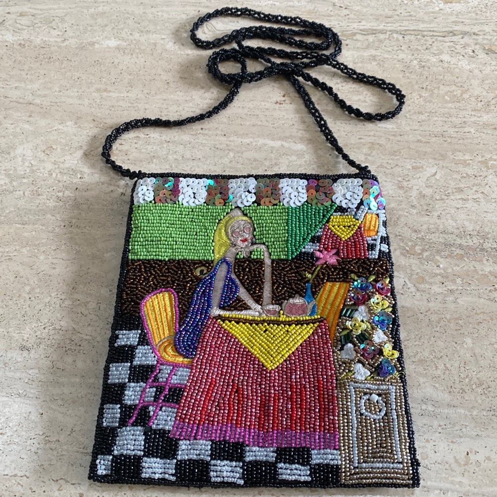 Beaded Sequins cross boy bag beaded PURSE Shoulder Strap Collection - Picture 16 of 16